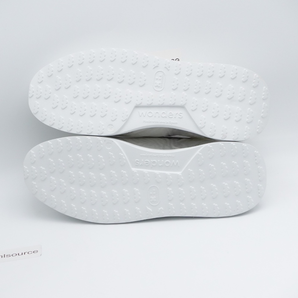 NEW Wonders Berlin Women's Leather Wedge Sneakers A-3602 White - Picture 16 of 16
